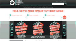 Desktop Screenshot of christianuniversitiesonline.org