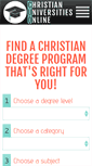 Mobile Screenshot of christianuniversitiesonline.org